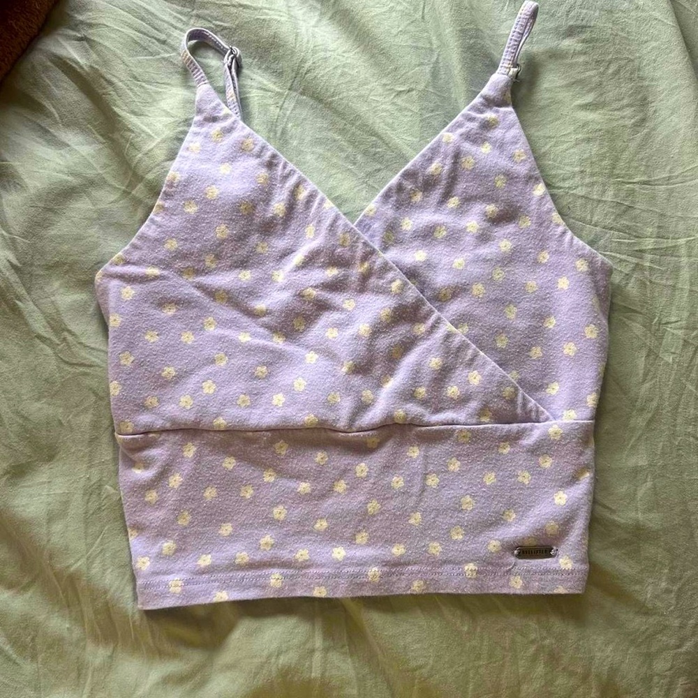 Hollister floral crop top